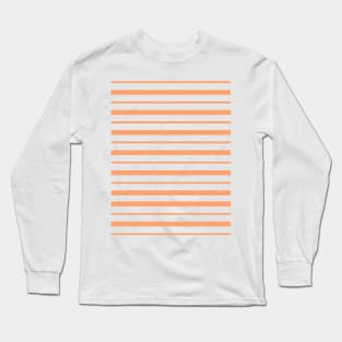 Minimalist Peach Stripes Long Sleeve T-Shirt